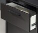 Schreibtisch >Tamas< in Schwarz/matt - 160x91x72cm (BxHxT)