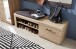 Sitzbank >Wally< in Artisan Eiche aus MDF - 140x48x38cm (BxHxT)