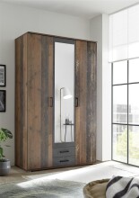 Kleiderschrank >Cilli< in Old Style - 120x197x54cm...