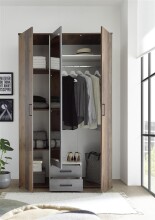 Kleiderschrank >Cilli< in Old Style - 120x197x54cm (BxHxT)