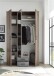Kleiderschrank >Cilli< in Old Style - 120x197x54cm (BxHxT)