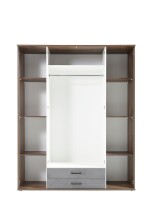 Kleiderschrank >Cilli< in Old Style - 159x197x54cm (BxHxT)