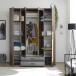 Kleiderschrank >Cilli< in Old Style - 159x197x54cm (BxHxT)