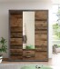 Kleiderschrank >Stern< in Betonoxid - 151x198x55cm (BxHxT)