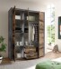 Kleiderschrank >Stern< in Betonoxid - 151x198x55cm (BxHxT)