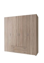 Kleiderschrank >Hamina< in Eiche Sonoma -...