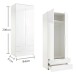 Kleiderschrank >Suzette< in Weiß - 84x208x57 (BxHxT)