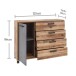 Kommode >Donielle< in Alpine Lodge - 125x96x38cm (BxHxT)