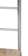 Herrendiener >Rita< in alu-eiche San Remo aus Metall, MDF - 46x109x46cm (BxHxT)