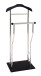 Herrendiener >Ralf< in chrom-schwarz aus Stahl, MDF - 45x110x30cm (BxHxT)