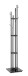 Garderobenständer >Leander< in anthrazit-schwarz - 35x183x35 (BxHxT)