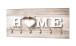 Wandgarderobe >Home 90< in natur-Edelstahloptik - 90x40x8 (BxHxT)