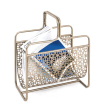 Zeitungsständer >Anni< in bronze aus Metall - 37x45x22cm (BxHxT)