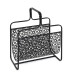 Zeitungsständer >Anni< in Schwarz aus Metall - 37x45x22cm (BxHxT)
