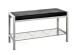 Sitzbank >Enya< in alu-schwarz - 80x48x32cm (BxHxT)