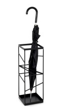 Schirmständer >Aller< in Schwarz aus Stahlrohr - 17x49x17cm (BxHxT)