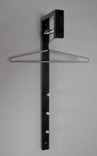 Wandgarderobe >Spike< in chrom-schwarz aus...