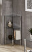 Regal >Emden< in Chrom aus Stahl, Glas - 46x77x32cm (BxHxT)
