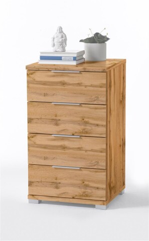 Nachtkommode >Nelli< in Wildeiche Nachbildung - 46x79x42cm (BxHxT)