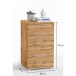 Nachtkommode >Nelli< in Wildeiche Nachbildung - 46x79x42cm (BxHxT)