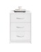 Nachtkommode >Bettine< in Weiß - 39x54x28cm (BxHxT)