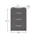 Nachtkommode >Bettine< in Graphit - 39x54x28cm (BxHxT)