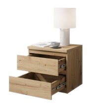 Nachtkommode >Olli< in Artisan Eiche Nachbildung - 45x44x38cm (BxHxT)