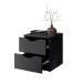 Nachtkommode >Luki< in Graphit - 40x45x42cm (BxHxT)