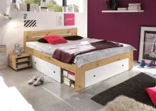 Stauraumbett >Robina< in Artisan Eiche Nachbildung...