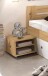 Stauraumbett >Robina< in Artisan Eiche Nachbildung / Weiß - 185x86x204cm (BxHxT)