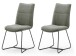Polsterstuhl >HAMPTON< (2er Set) in olive - 48x94x65 (BxHxT)