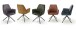 Polsterstuhl >OTTAWA< (2er Set) in petrol - 60x89x64 (BxHxT)