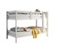 Etagenbett >Moritz< in Kiefer Massivholz und MDF, Farbe Weiß  - 207x140x97cm (BxHxT)