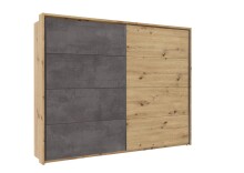 Kleiderschrank >Melodie< in Artisan Eiche Nachbildung / Betonoxid