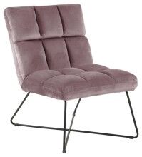 Esszimmerstuhl >Aalborg< in Dusty Rose aus Metall - 62x90x86cm (BxHxT)