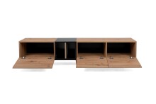 TV-Board >Nola< in Artisan Eiche - 195x48x37cm (BxHxT)