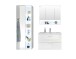 Waschtisch-Set >Bella< in Weiß - 81x55x47cm (BxHxT)