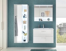 Spiegelschrank >Bella< in Weiß - 80x70x21cm (BxHxT)