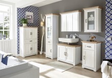 Badezimmer-Set >Jasmin< in Pinie-Hell - 205x190x43cm (BxHxT)
