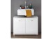 Waschbeckenunterschrank >Peter< in Weiß aus MDF - 80x57x30cm (BxHxT)