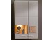 Hängevitrine >Kathlin< in Basalt aus Metall - 80x136x37cm (BxHxT)