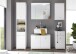 Hochschrank >Peter< in Weiß aus MDF - 38x190x30cm (BxHxT)