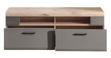 TV-Board >Kathlin< in Basalt aus Metall - 140x51x47cm (BxHxT)