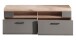 TV-Board >Kathlin< in Basalt aus Metall - 140x51x47cm (BxHxT)