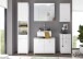 Hängeschrank >Peter< in Weiß aus MDF - 38x71x23cm (BxHxT)