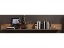 Wandboard >Kathlin< in Eiche Altholz Nachbildung - 180x18x22cm (BxHxT)