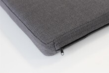 Sitzkissen >3434< in Anthrazit aus Polyester - 89x5x36cm (BxHxT)