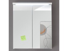 Spiegelschrank >Peter< in Weiß aus Spiegelglas - 60x68x20cm (BxHxT)