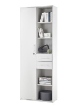 Aktenschrank >Lommel< in lichtgrau - 80x216x35cm...