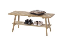 Sitzbank >Albany< in Eiche geölt aus Massivholz - 100x45x35cm (BxHxT)